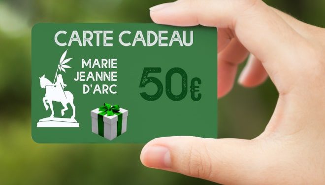 La Carte Cadeau Marie-Jeanne d'Arc : du CBD à offrir pour toutes les occasions !
