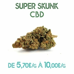 Super Skunk CBD en vente chez Marie-Jeanne d'Arc à partir de 5,70€/g